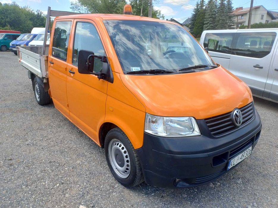VW/T5/1.9/TDi/105KM/DOKA/Dubel/Kabina/6OSÓB/Klimatyzacja/OKAZJA