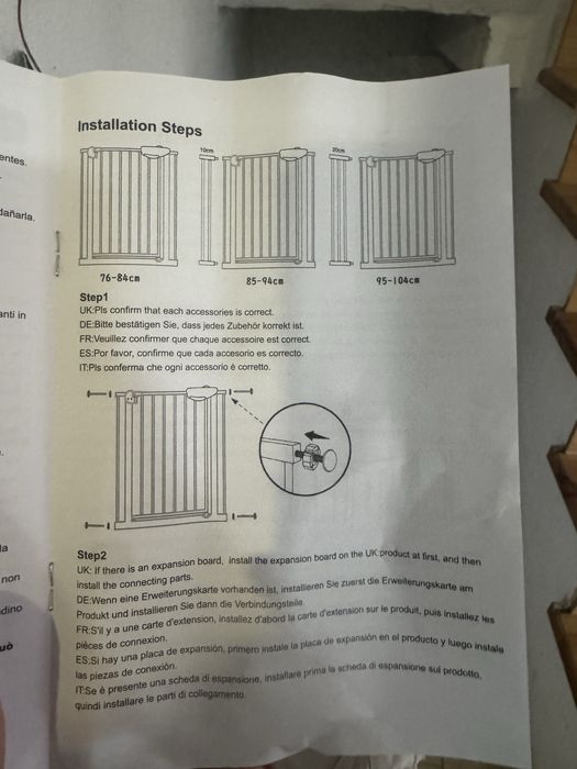 Cerca, grade, portao de proteção para bebes