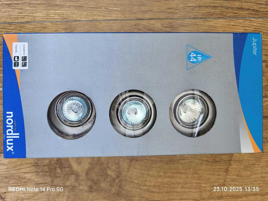 Nordlux Jupiter IP44 3-zestaw wpuszczany