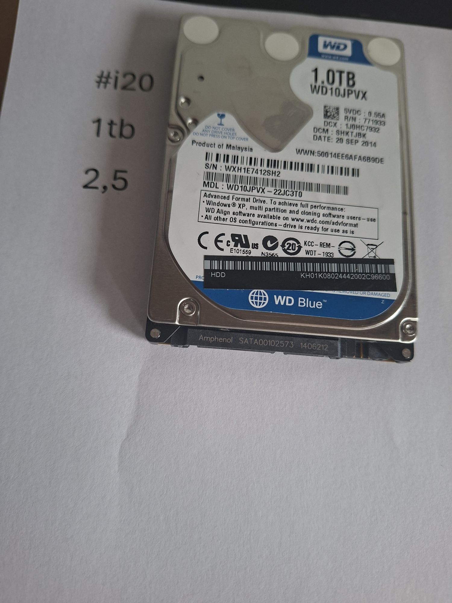 Dysk twardy 1tb 2.5 sprawny #i20
