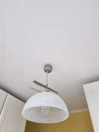 Lampa wisząca biała sufitowa loft