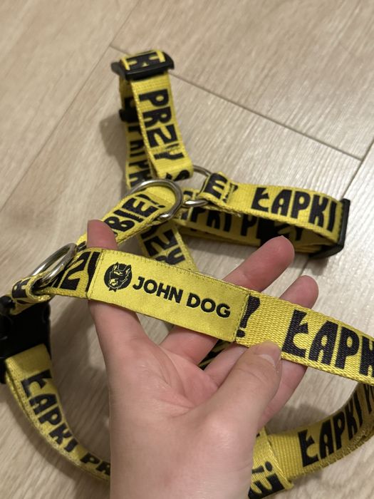 Szelki guard dla psa żółte JohnDog łapki przy sobie używane