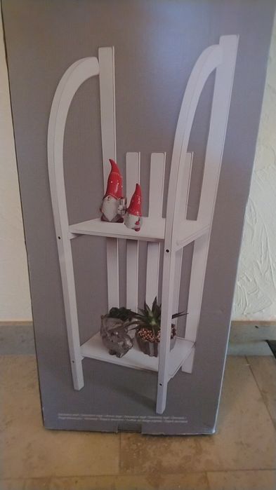 Regał dekoracyjny sanki święta