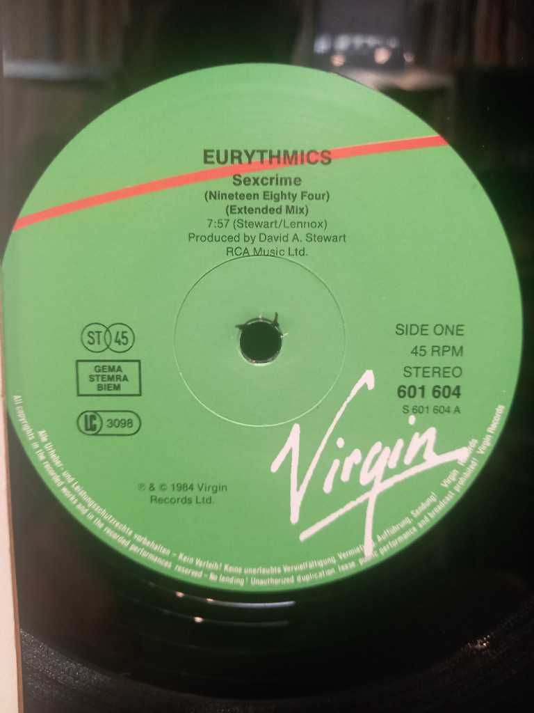 Eurythmics – Sexcrime. Maxi 45, płyta winylowa