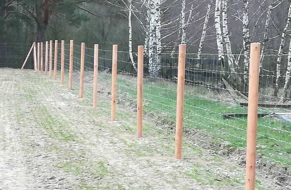 Ogrodzenie Tymczasowe Budowlane Leśne Słupki Siatka Leśna cena za 50mb