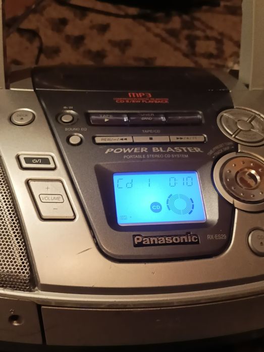 Legendarny! Radiomagnetofon z CD, Panasonic RX-ES29. Power Blaster.