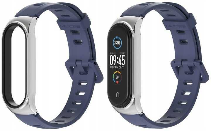 2x Pasek Opaska DUO tylko do XIAOMI MI BAND 7 Bordowa Wybierz Kolory