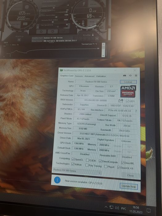 Видеокарта SAPPHIRE RX580 8GB NITRO+ и др.карты