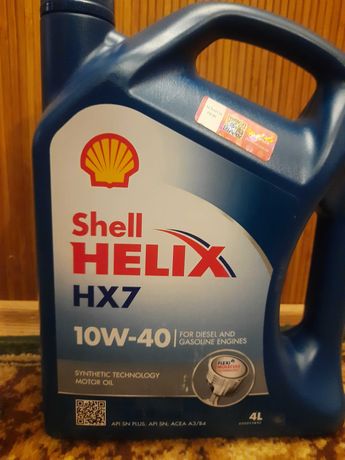 Масло Shell HELIX HX7 10w40 4л оригинал