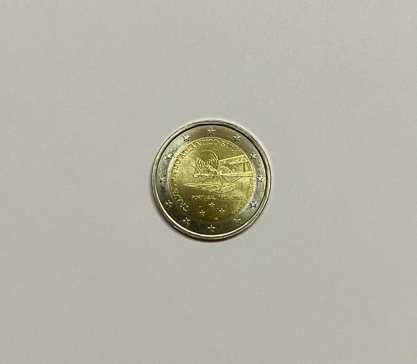 Portugal 2022 - 2 € Travessia do Atlântico-Sul