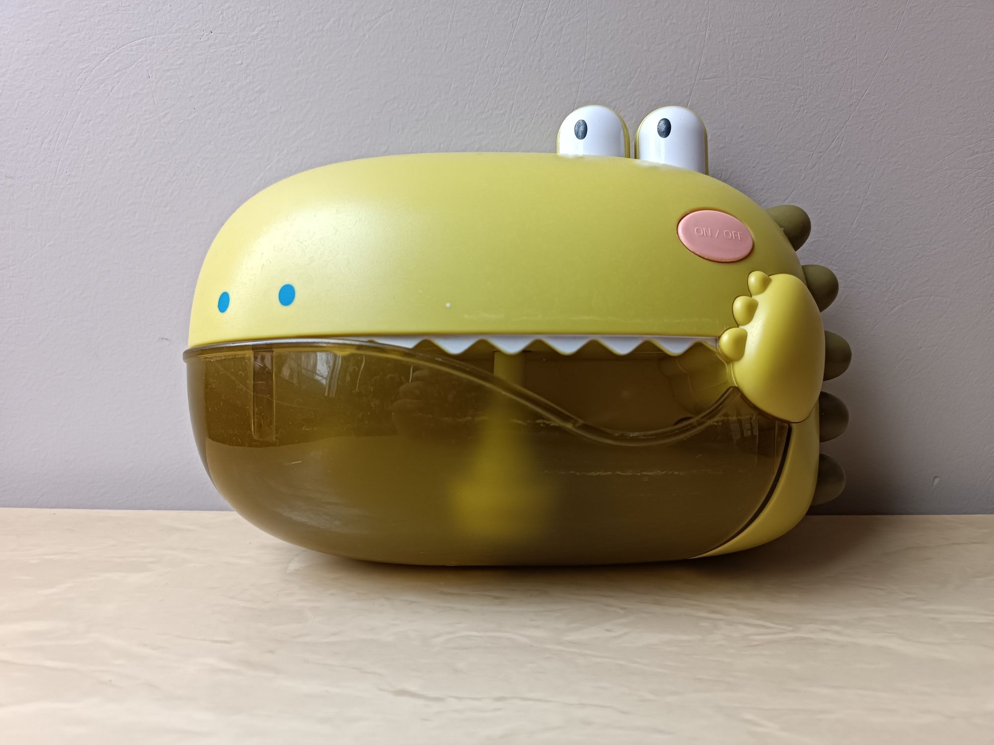 Іграшка для купання Динозавр музичний пінний Зелений динозавр Grechi