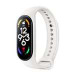 Pasek do Xiaomi Mi Band 5 / 6 / 7 Silikon Kremowy