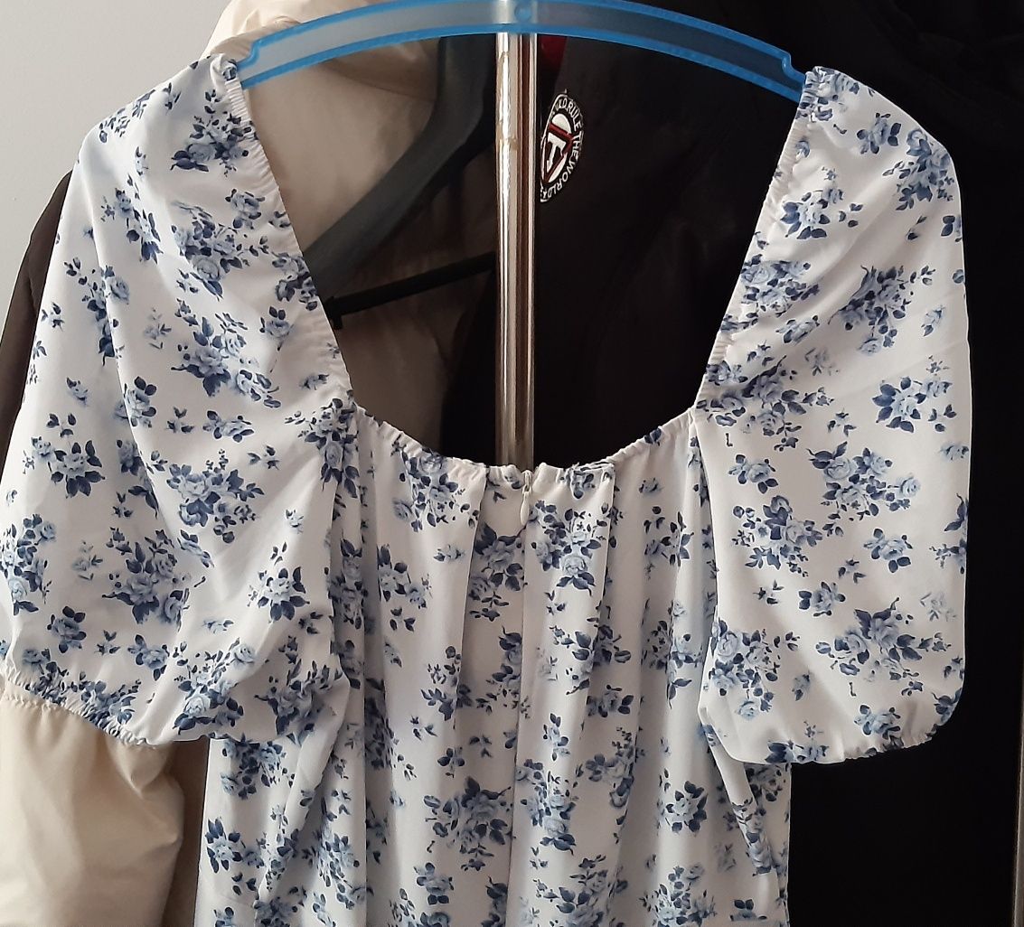Vestido comprido florido shein tam L