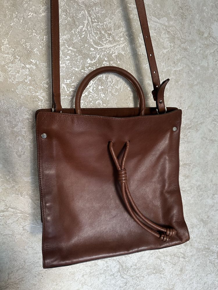 Кожаная сумка Massimo Dutti