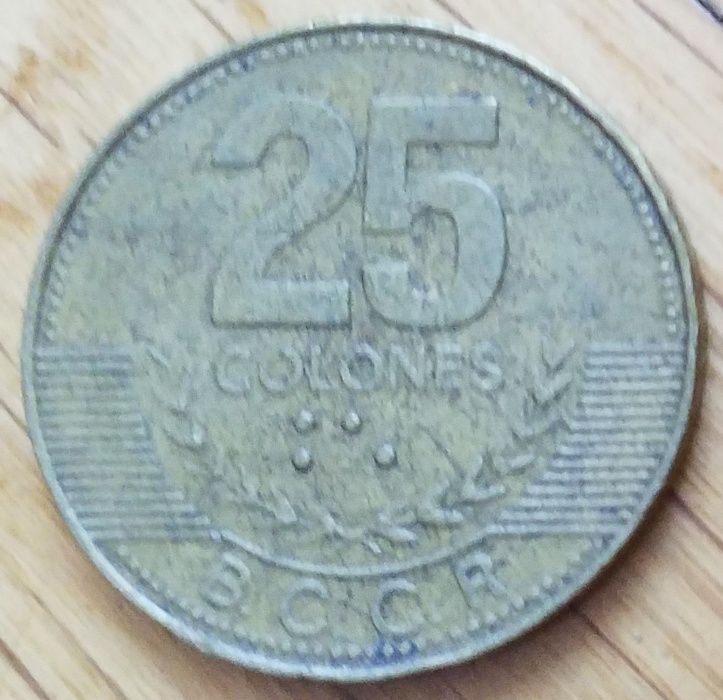 25 colones Costa Rica 2005 Kostaryka