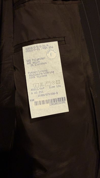 Męska marynarka w paski grafit braz XXL