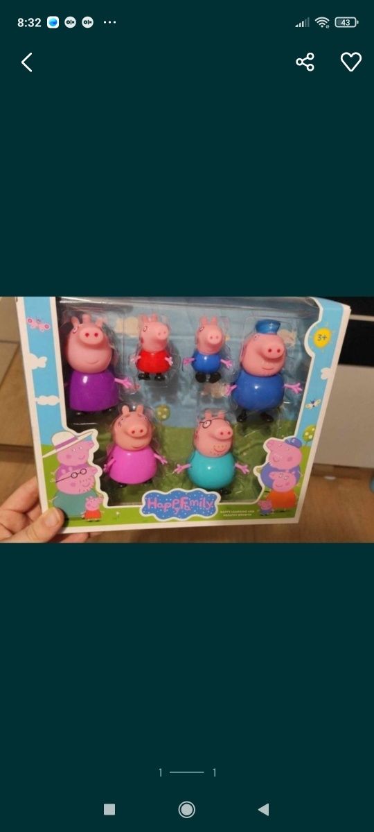 Zestaw figurek świnka Peppa