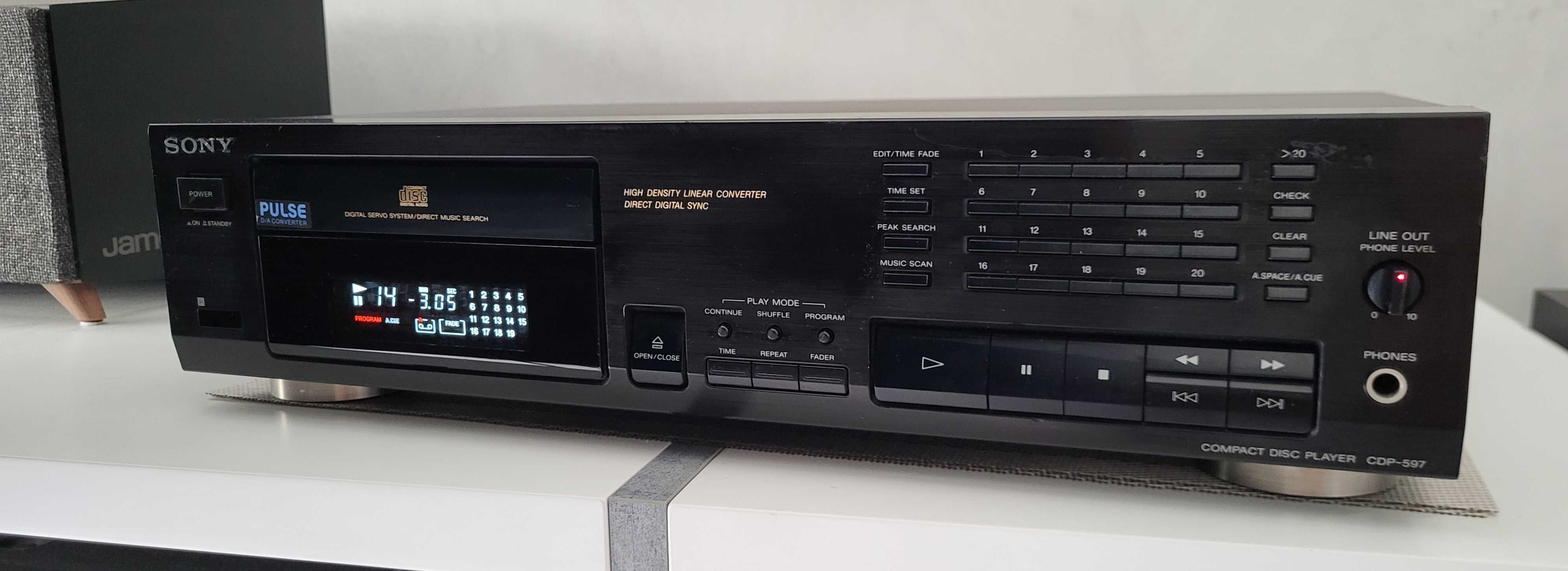 SONY CDP-597 odtwarzacz CD z pilotem