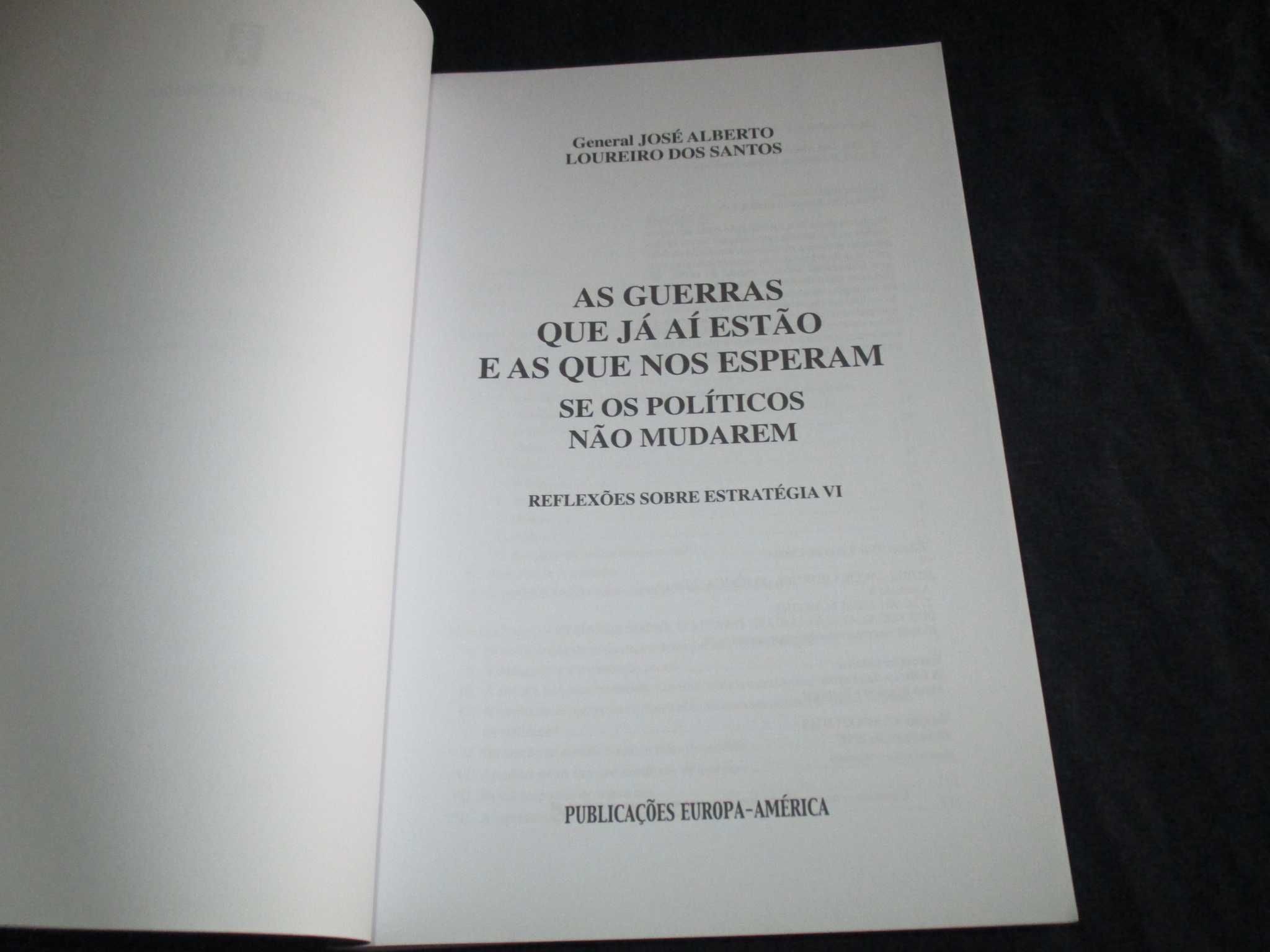 Livro As guerras que já aí estão e as que nos esperam