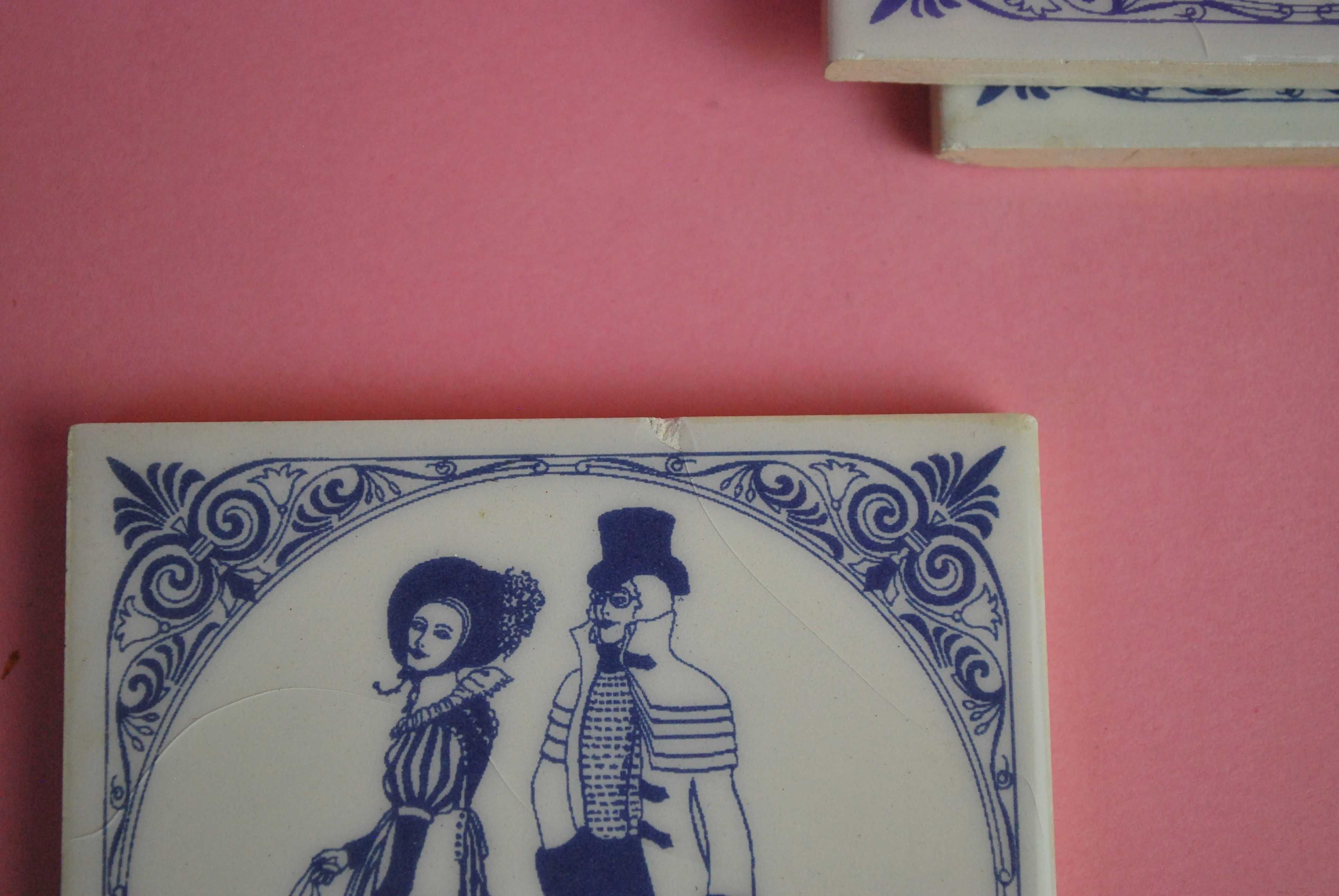stare ceramiczne kafle rokoko empire biedermeier retro rustykalny