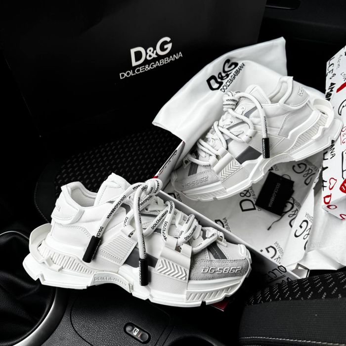 Жіночі кросівки дольче білі Dolce & Gabanna Space white  Premium