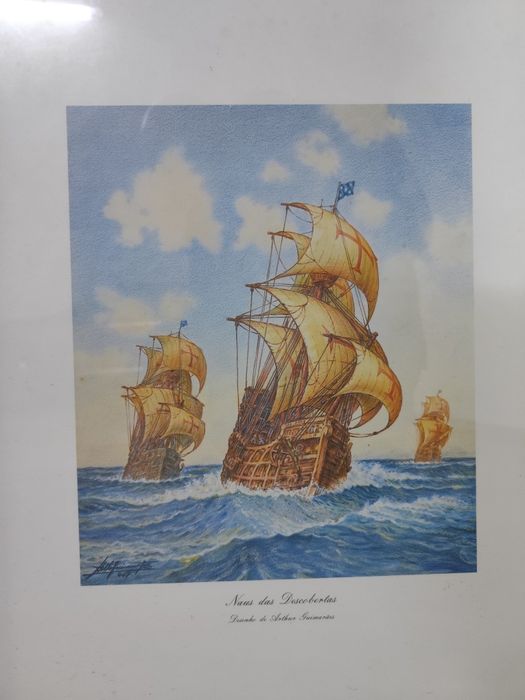 Quadro impressão barco