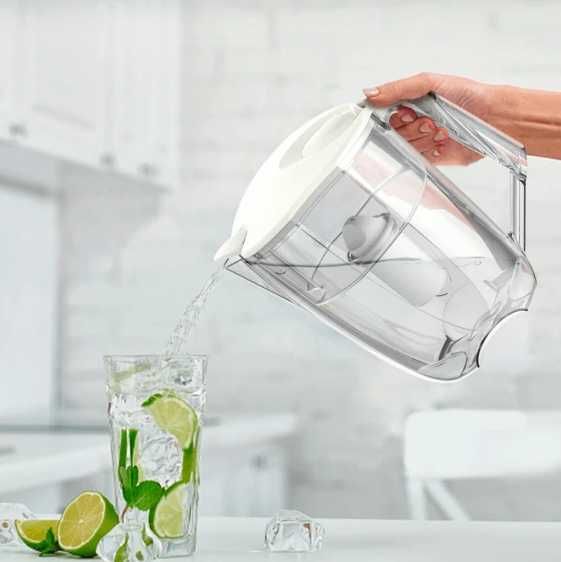 5 літрів Фільтр-кувшин Ecosoft Maxima білий перлинний з картриджем