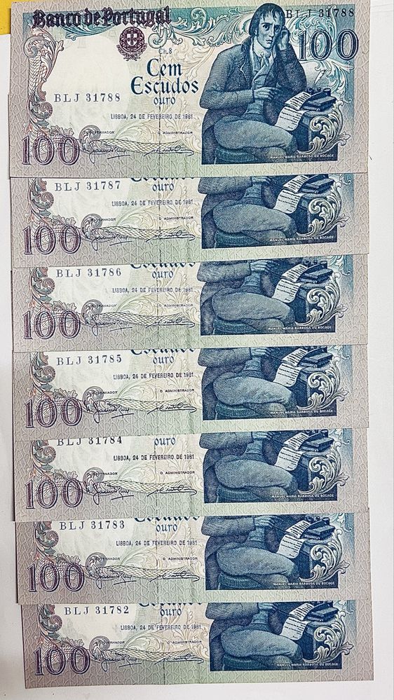100 escudos Bocage