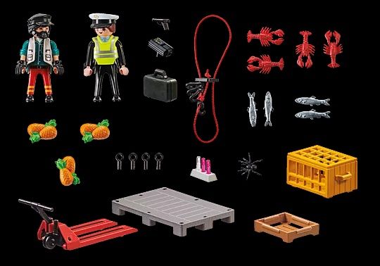 Playmobil Polícia controlo aduaneiro NOVO