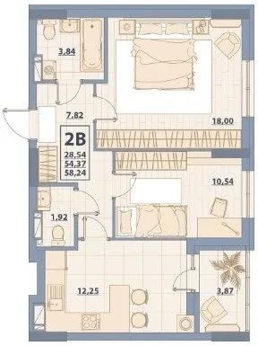 Пролаж 2-кімнатної квартири ЖК CENTR CITY ( Центр Сіті)