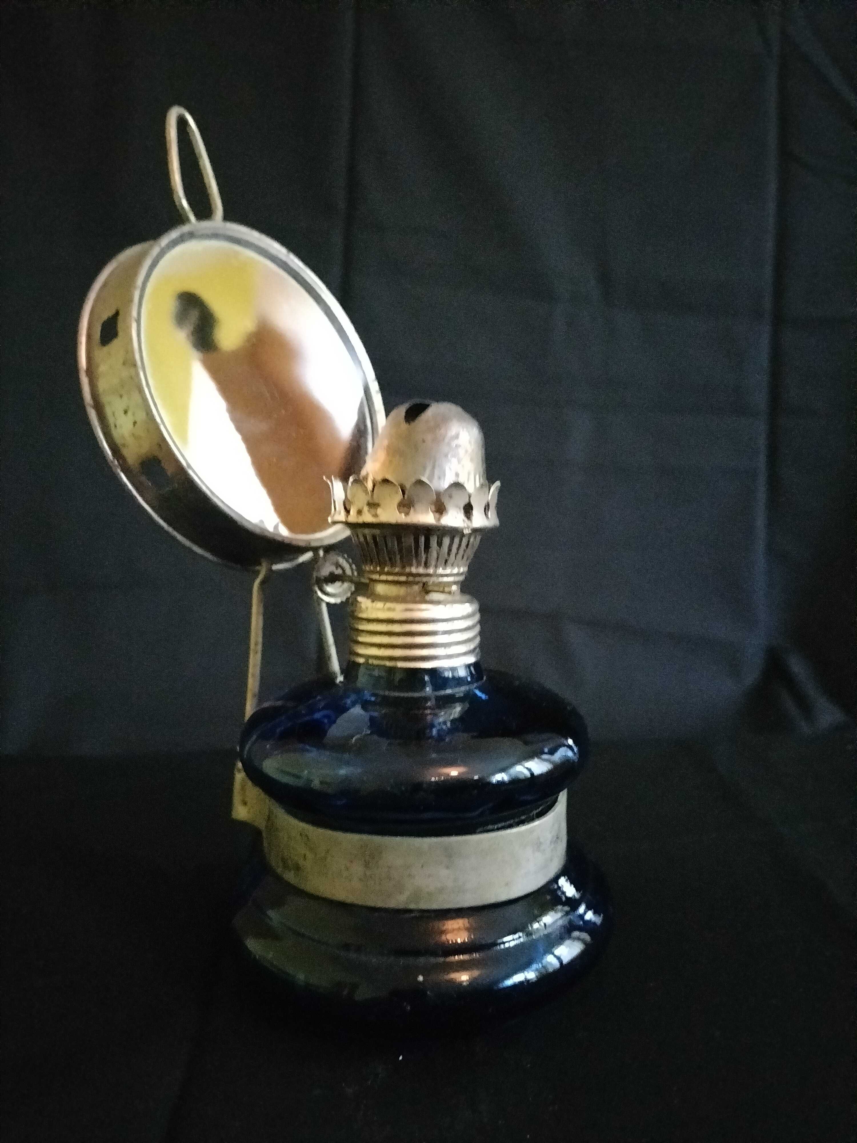 Lampa naftowa - granatowa