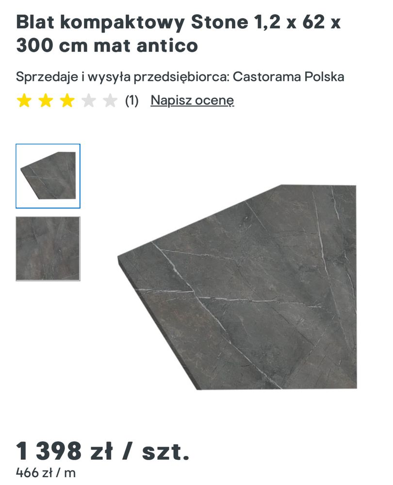 Blat kompaktowy Stone dwustronny