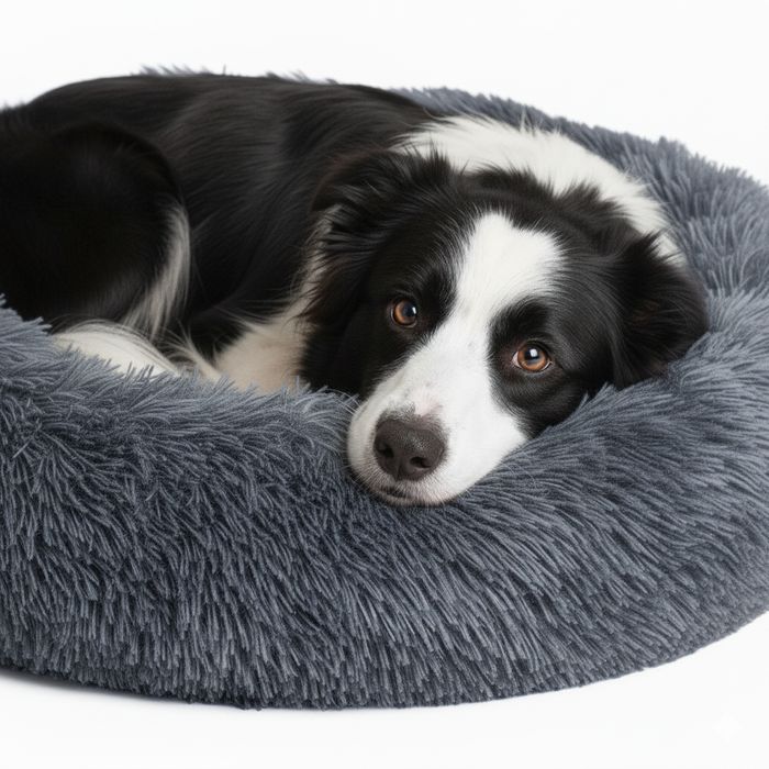 Włochate legowisko dla psa kota miękkie posłanie kojec 70cm