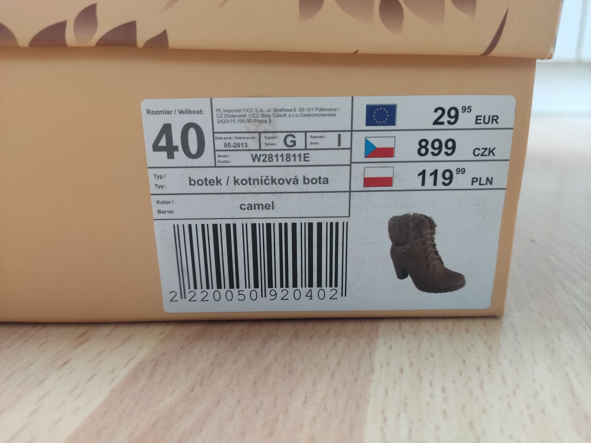 Nowe buty damskie kozaki zimowe z futerkiem 40 CCC