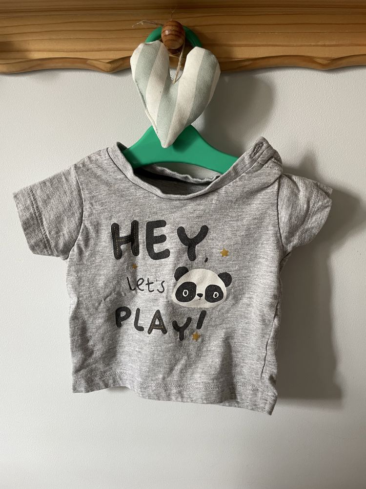 Krótki rękaw T-shirt niemowlęcy panda