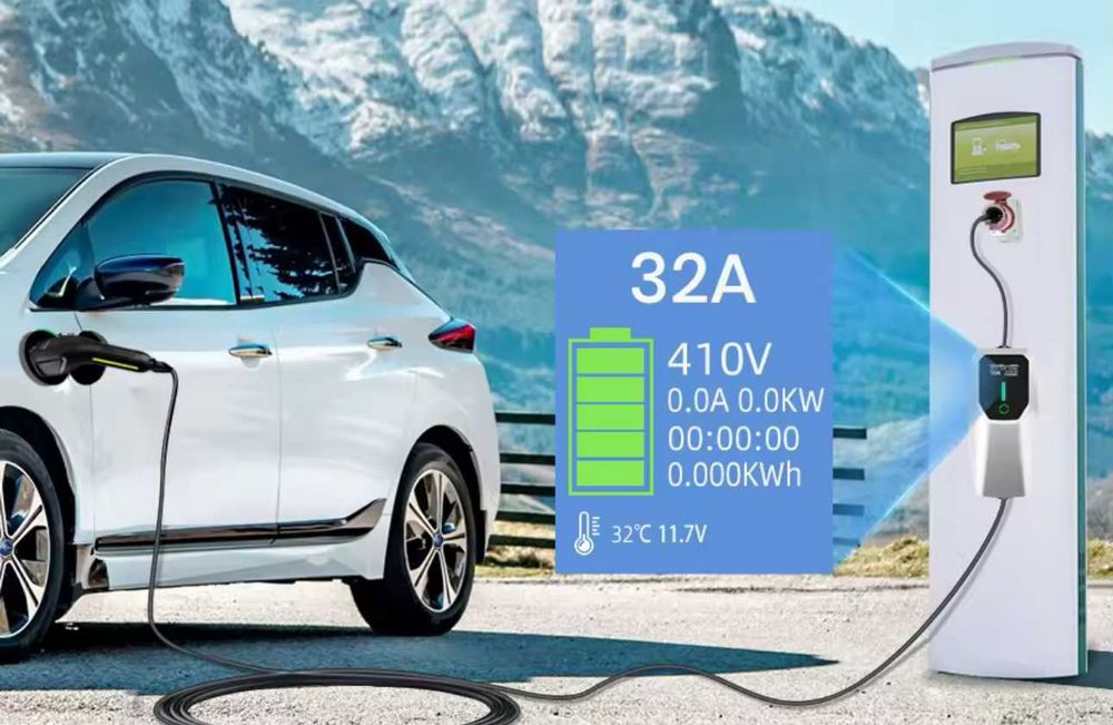 Carregador Portátil 3.5 - 7 - 11 kw - 16/ 32A -Tipo 2 - Eletricos