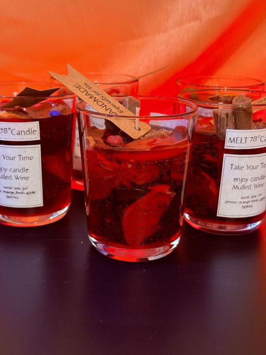 Ręcznie robiona świeca (Grzaniec/grzane wino/napój)