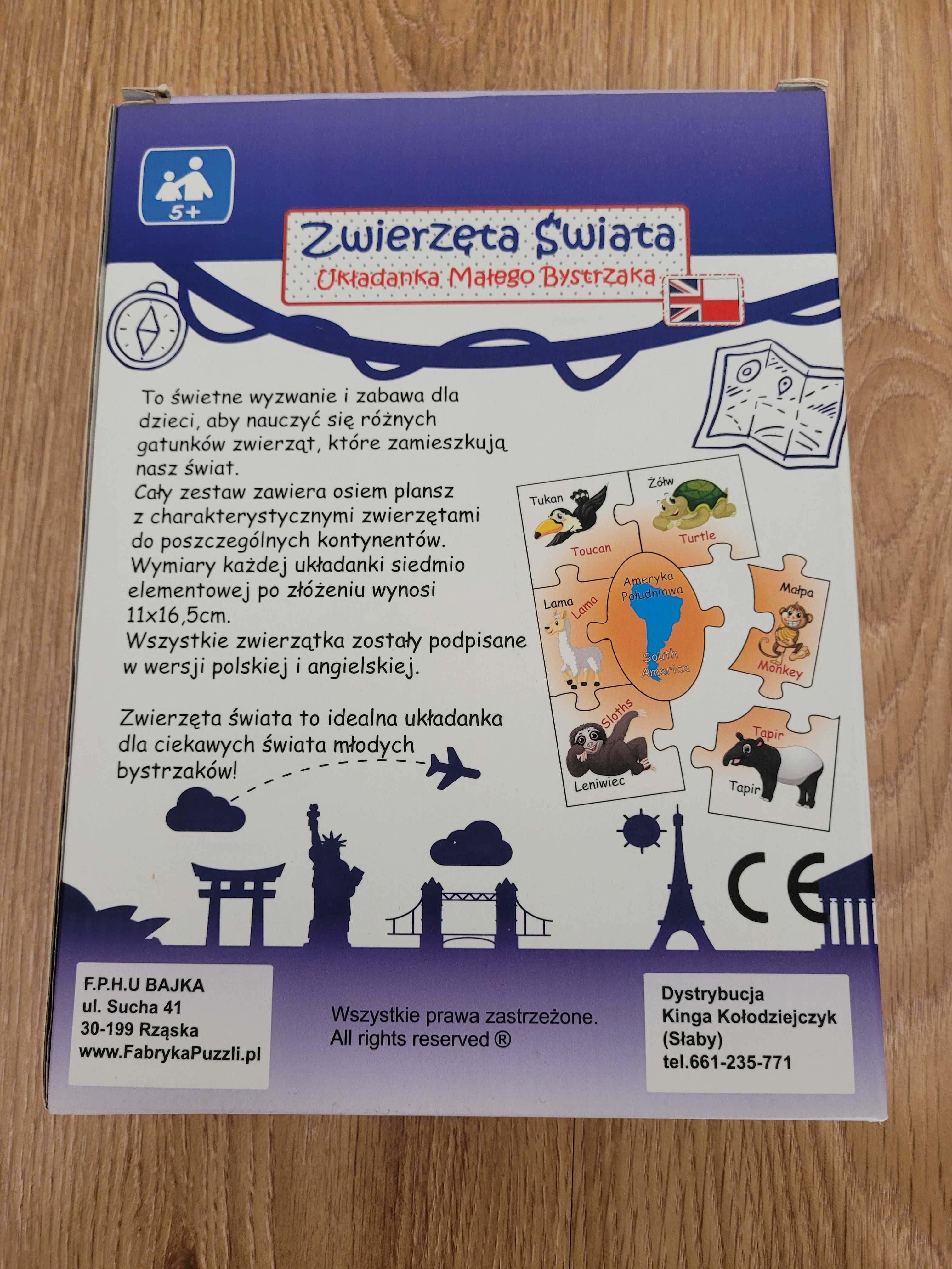 Zestaw puzzli nowe 4+