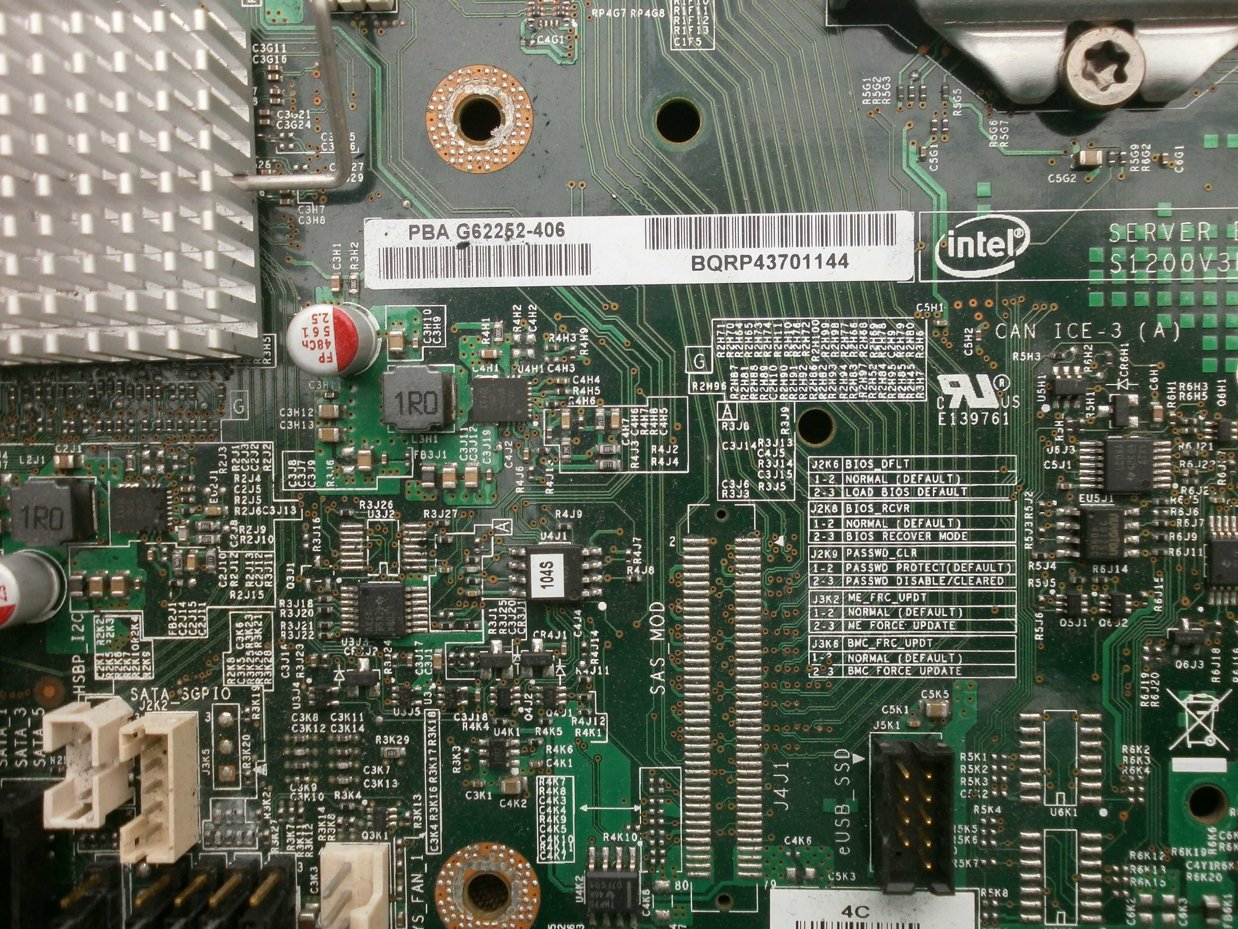 Материнськая плата s1150, Intel Server Board S1200V3RP (4xDDR3, Intel)