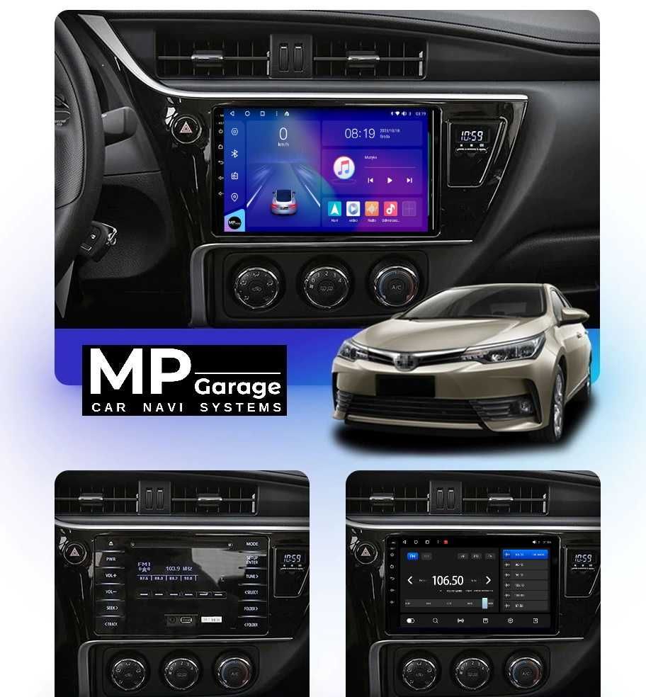 Toyota Corolla / Auris 2015_2018 Radio Android CarPlay/AA Qled 4G