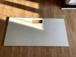 Biały blat pod biurko 160x80 cm