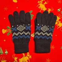 rękawiczki ze wzorem skandynawskim