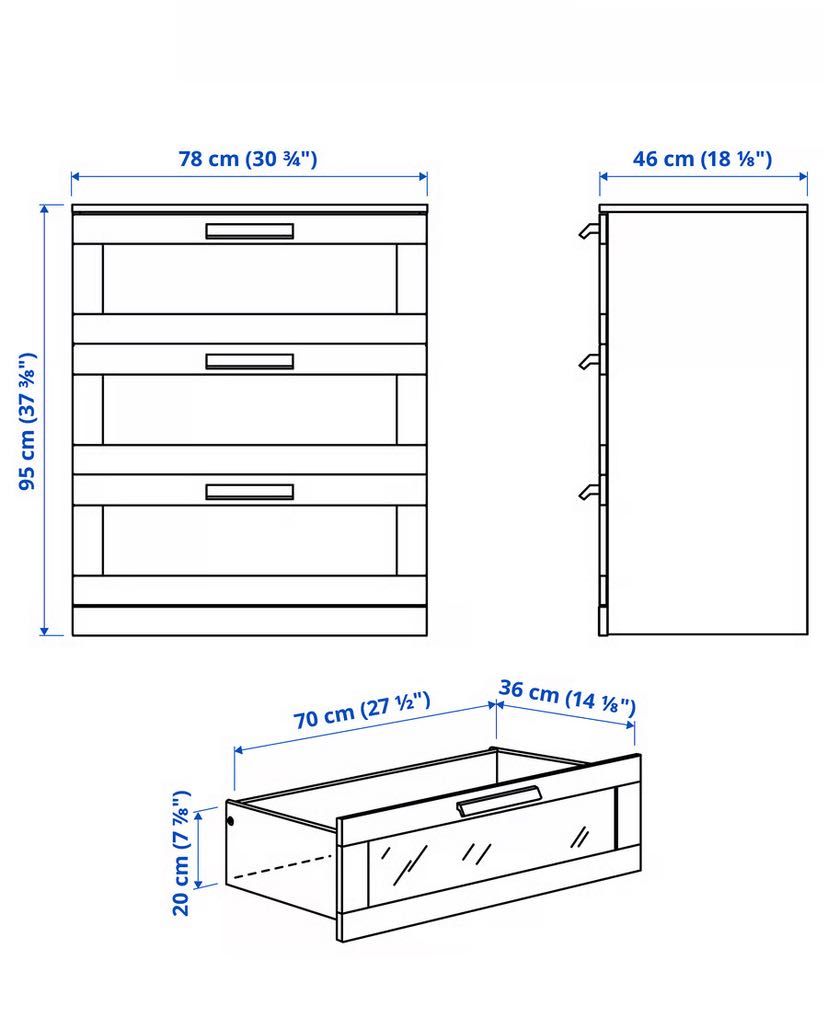 Komoda Brimnes Ikea