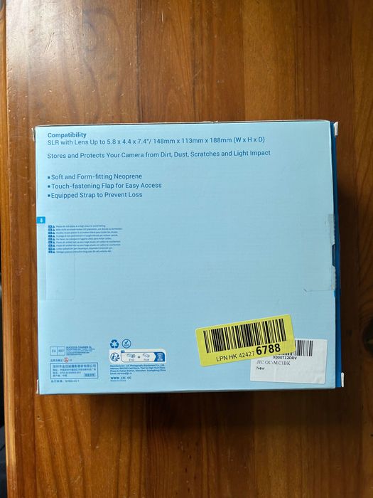 JJC Neoprene Camera Case – Modelo OC-MC1BK (Preto)