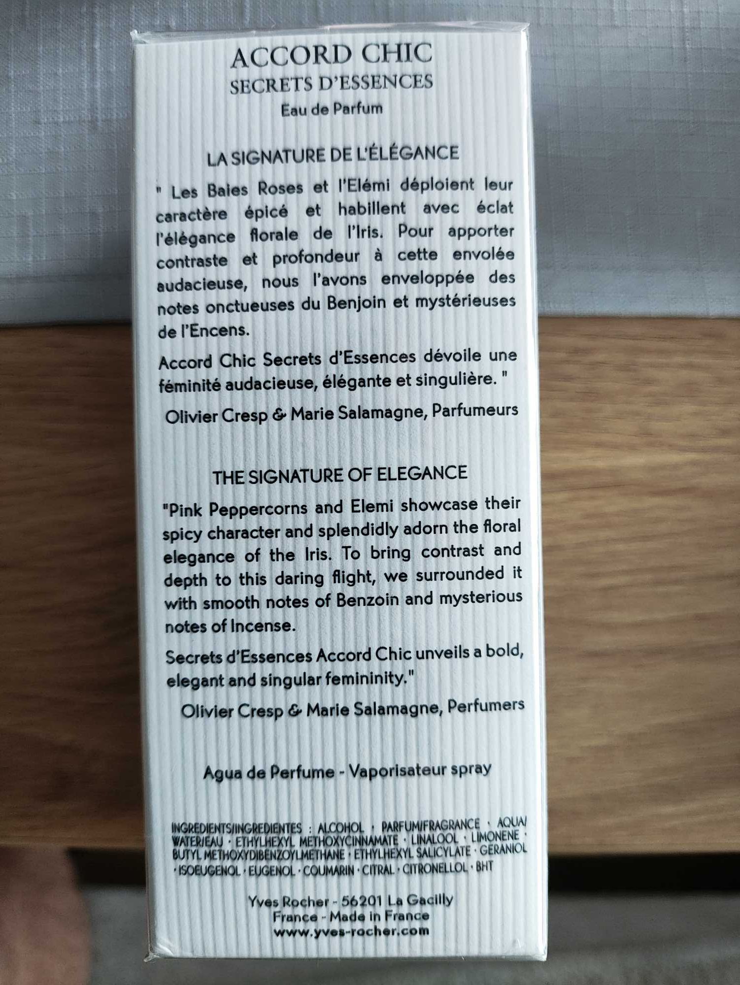 Yves Rocher Accord Chic Secrets d'Essences 50 ml – Woda perfumowana