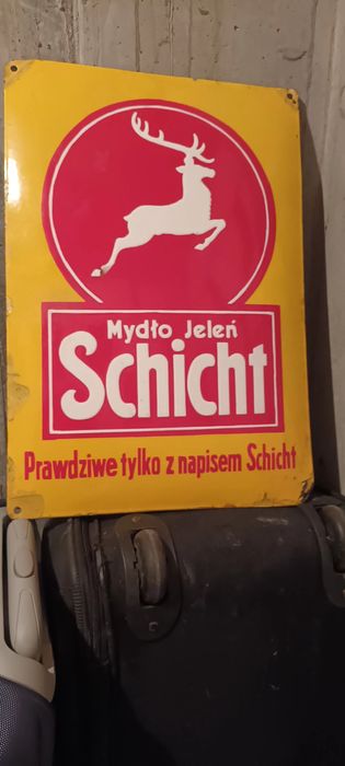 Tabliczka reklamowa z okresu miedzywojennego