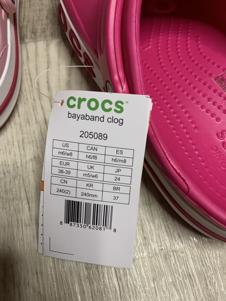 Крокси жіночі crocs 38 р. m6 w8 , 39 р. m7 w9