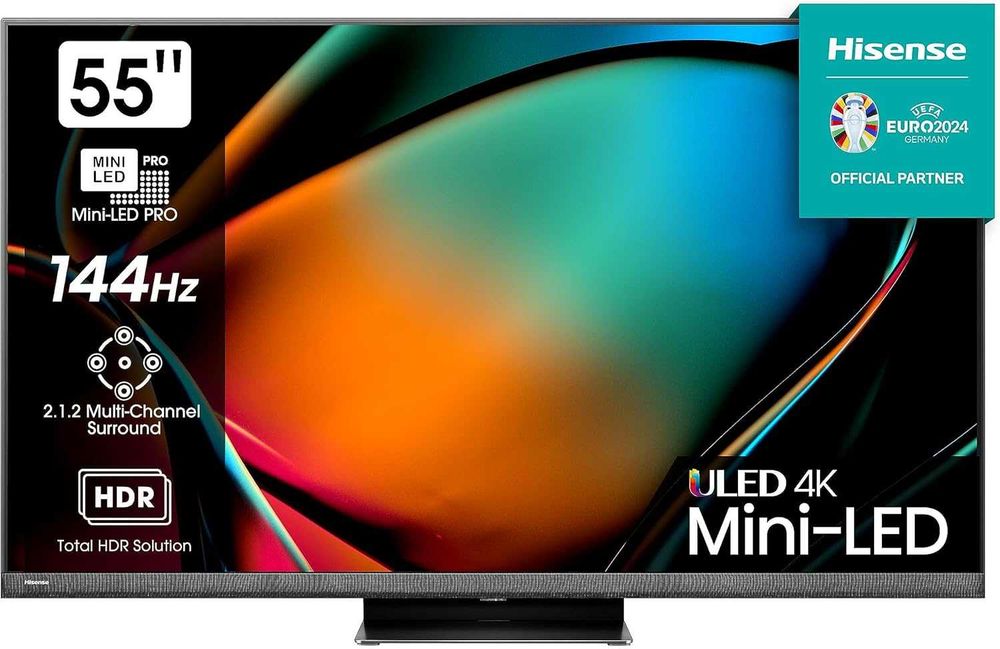 Hisense Mini-LED 55U8KQ ,4K Smart TV, 144 Гц, ОС VIDAA 7 (2023)
