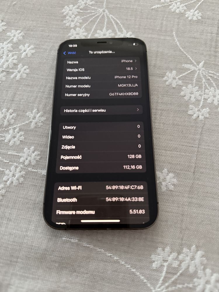 Iphone 12 pro 128gb graphite