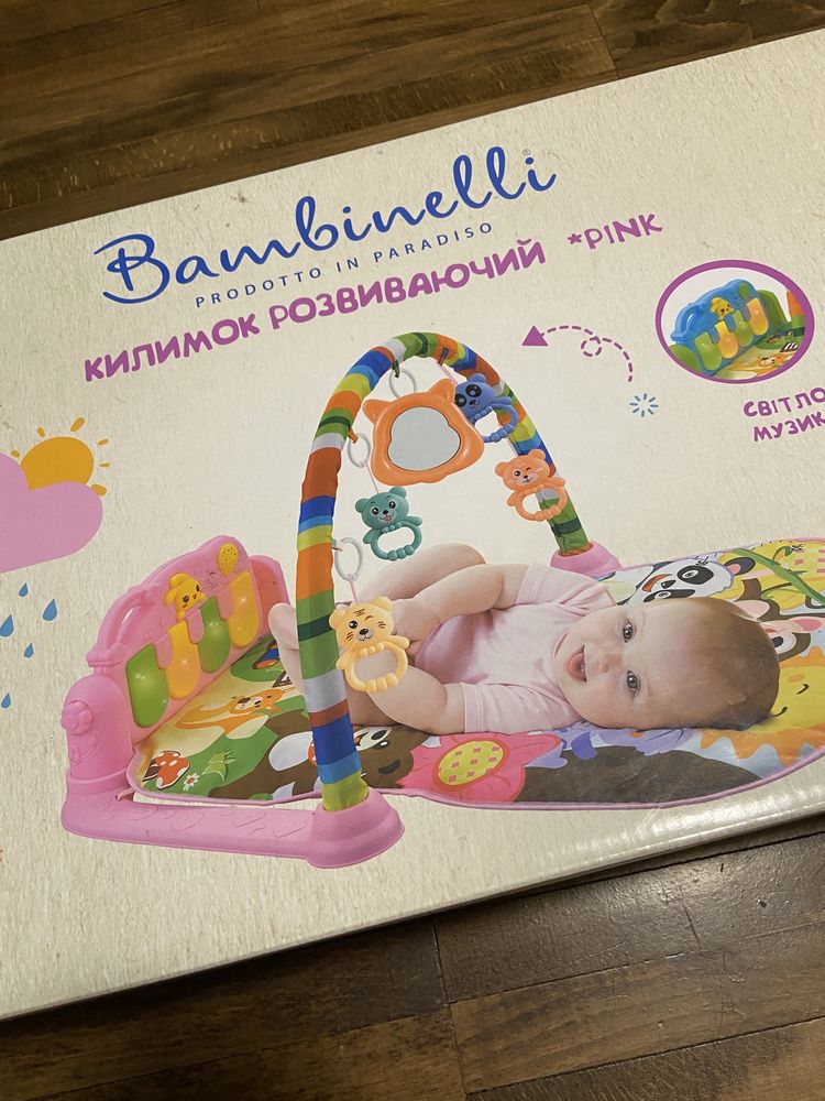 Розвиваючий килимок Bambinelli рожевий 75х56 см I1453253/pink